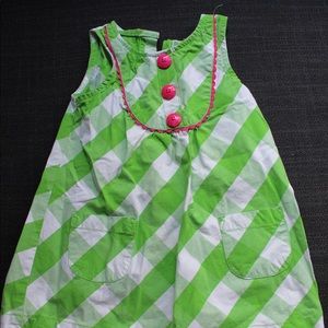 Cute checked sleeveless dress